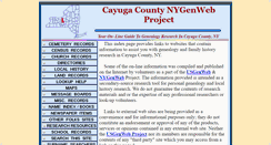 Desktop Screenshot of cayugagenealogy.org